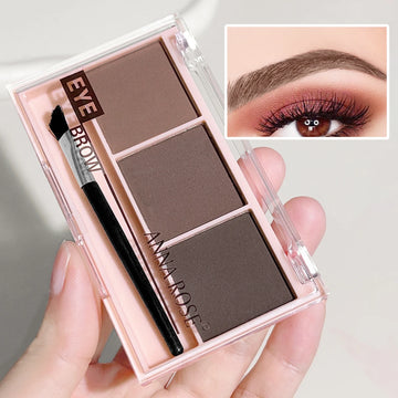 3-Color Eyebrow Powder Pearl Liquid Eyeshadow Set