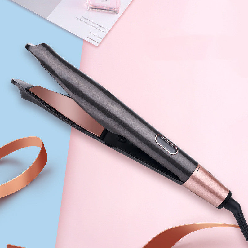 2-in-1 Hair Spiral Curling Iron and Straightener