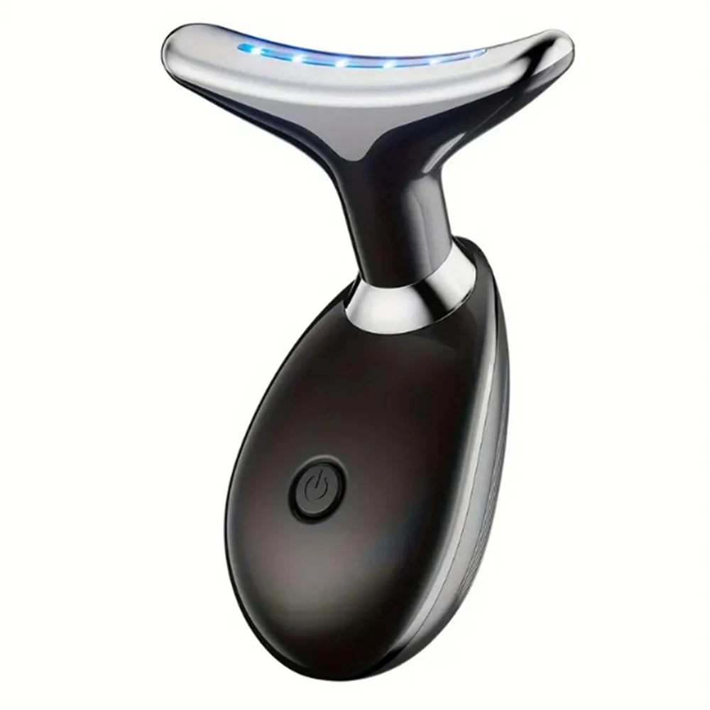 Rechargeable LED Tricolor Facial & Neck Massage Instrument