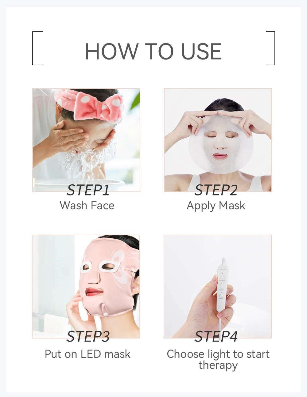 New LED Beauty Mask – Photon Energy Skin Rejuvenation