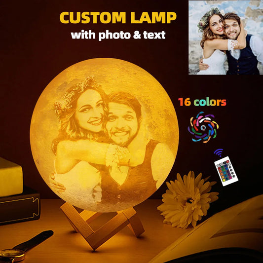 3D Printing Moon Lamp Customized