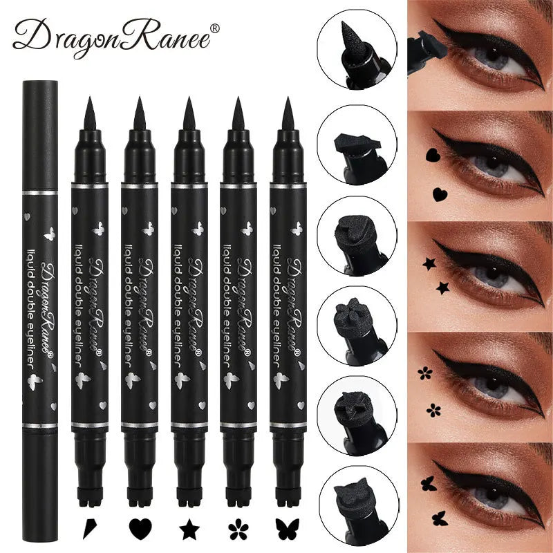 Liquid double eyeliner with packaging on a white background