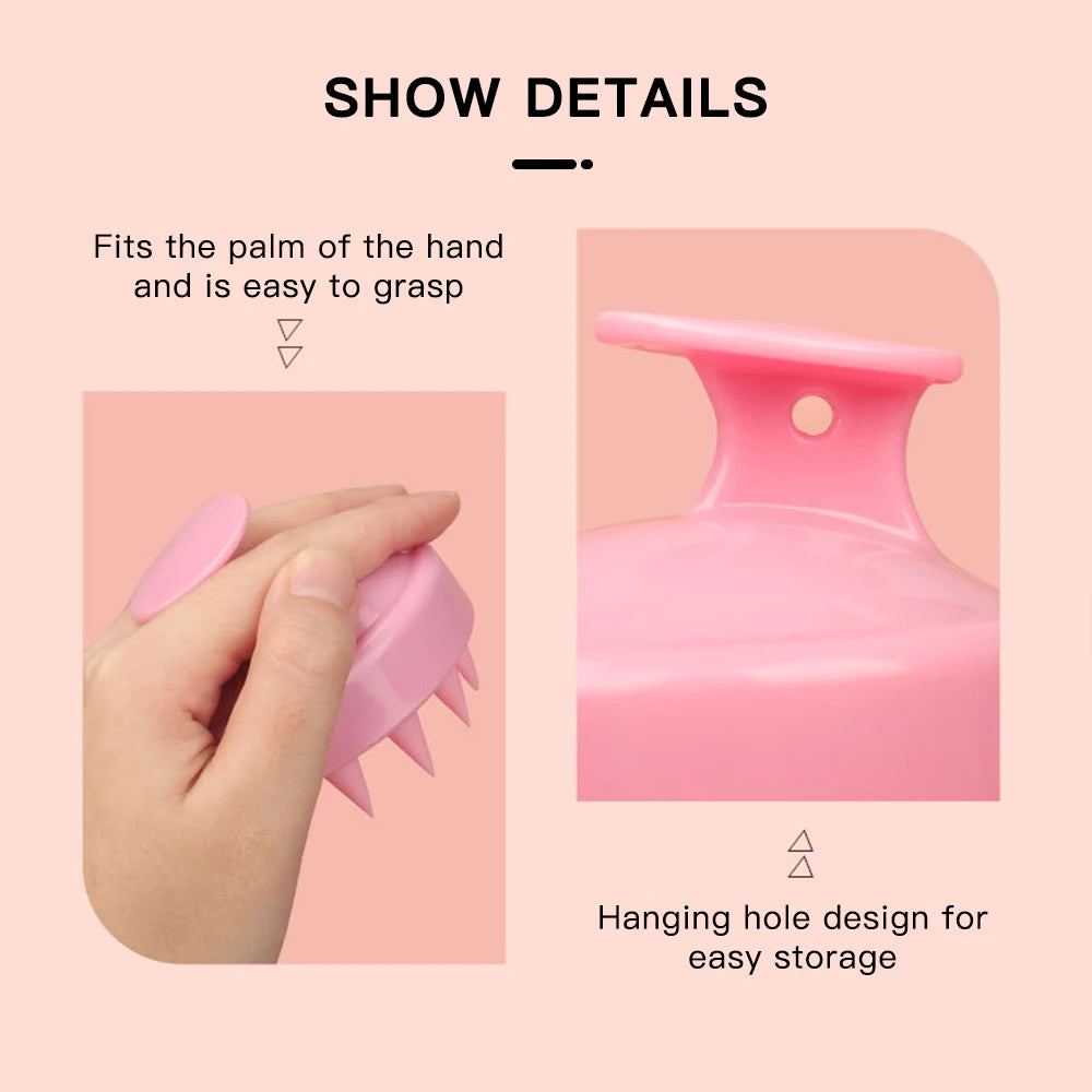 Silicone Scalp Massage Shampoo Brush