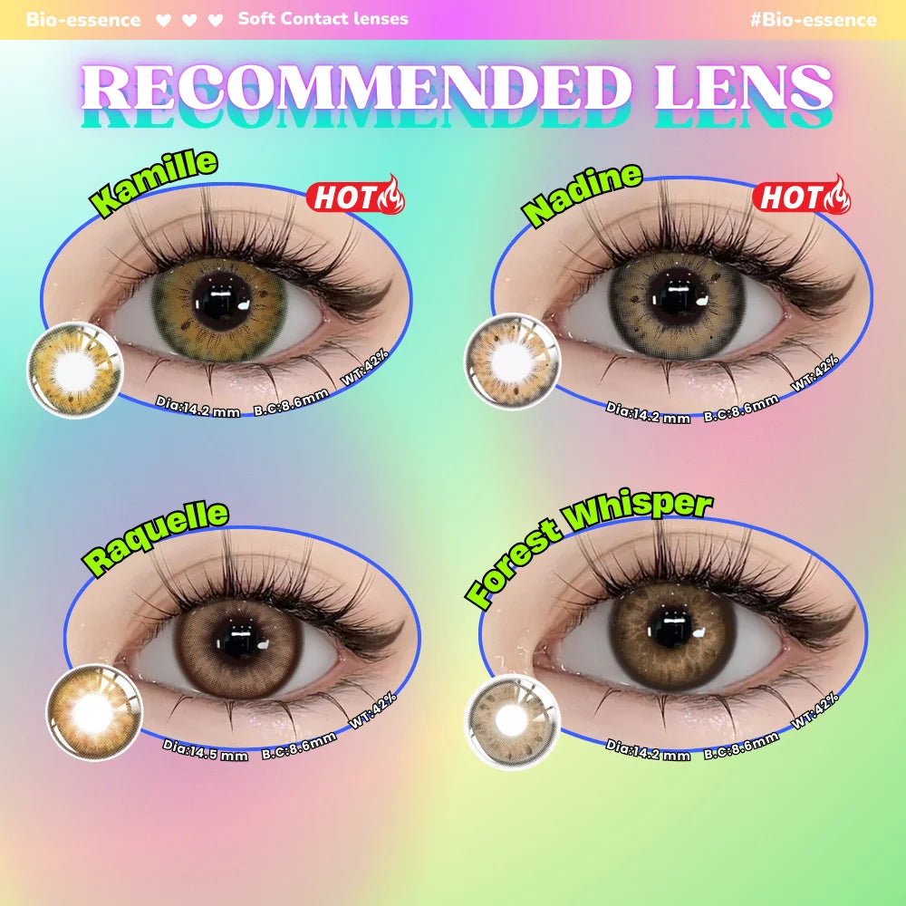 2pcs Natural Color Contact Lenses
