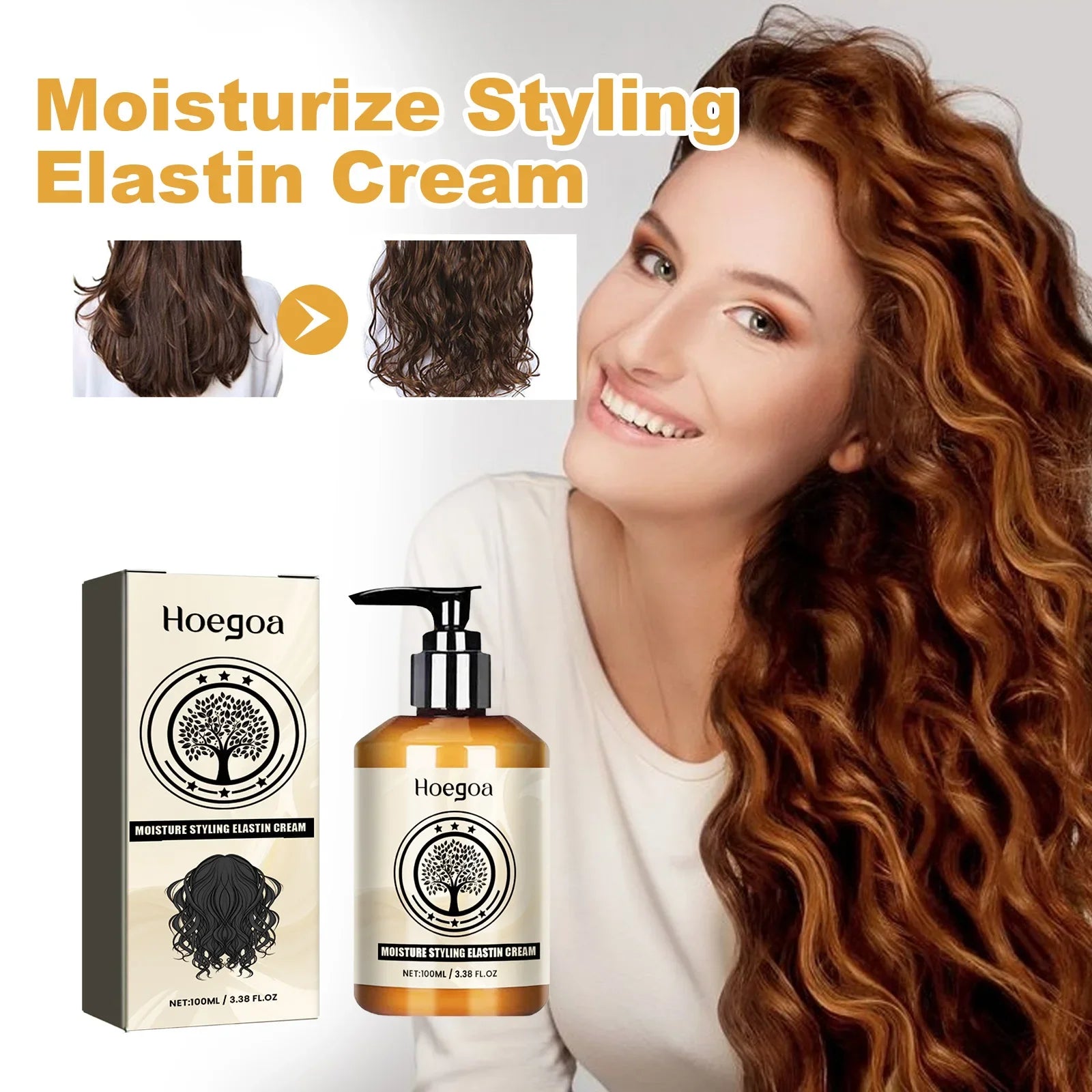 Moroccan Curly Hair Elastin Cream