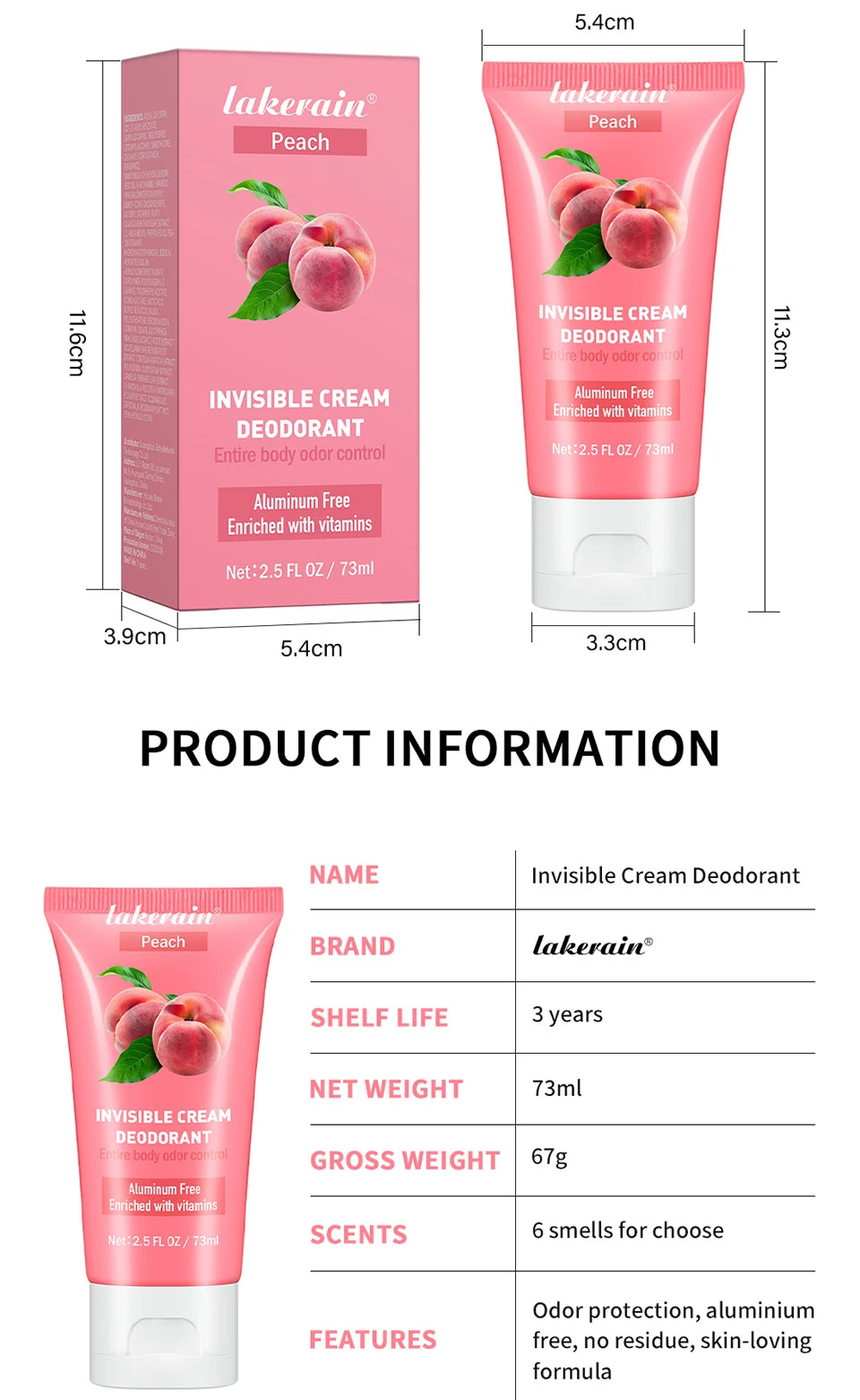 Invisible Cream Deodorant