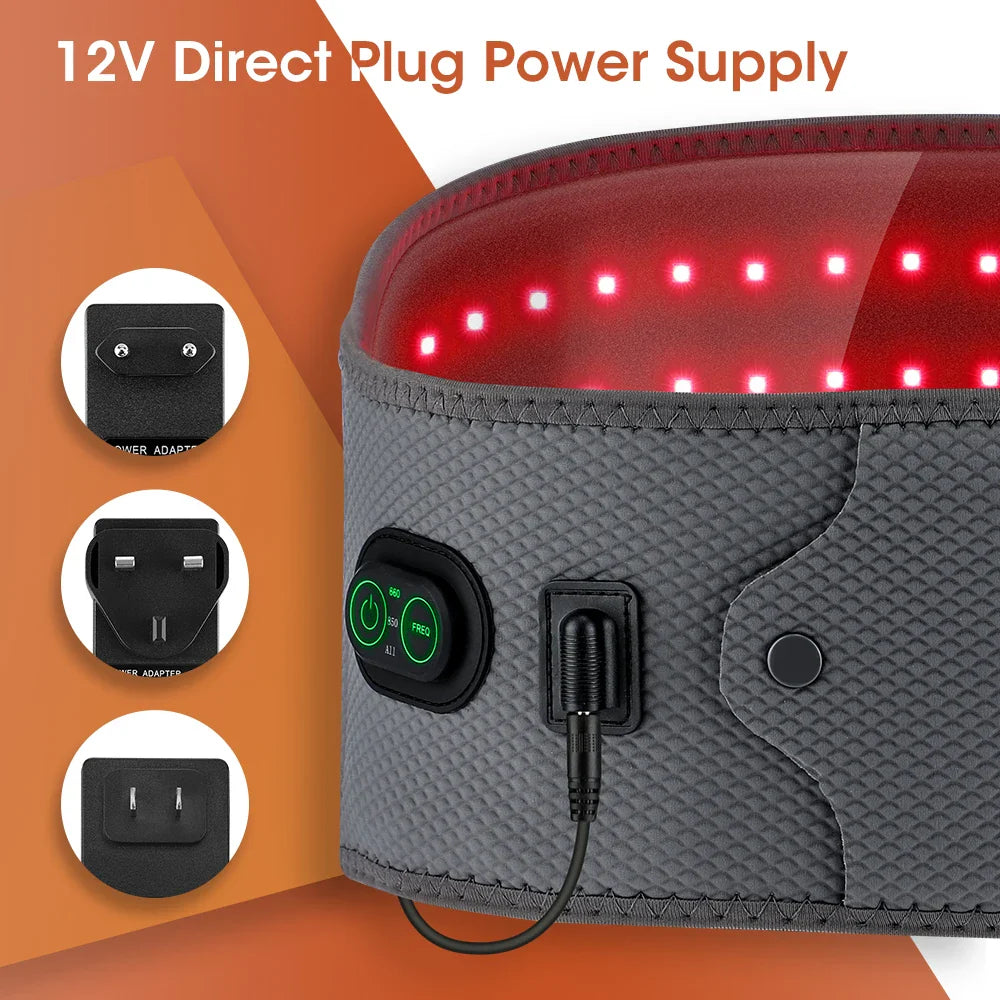 حزام الخصر المنزلي لدعم أسفل الظهر ووسادة العناية الصحية بالأشعة تحت الحمراء 