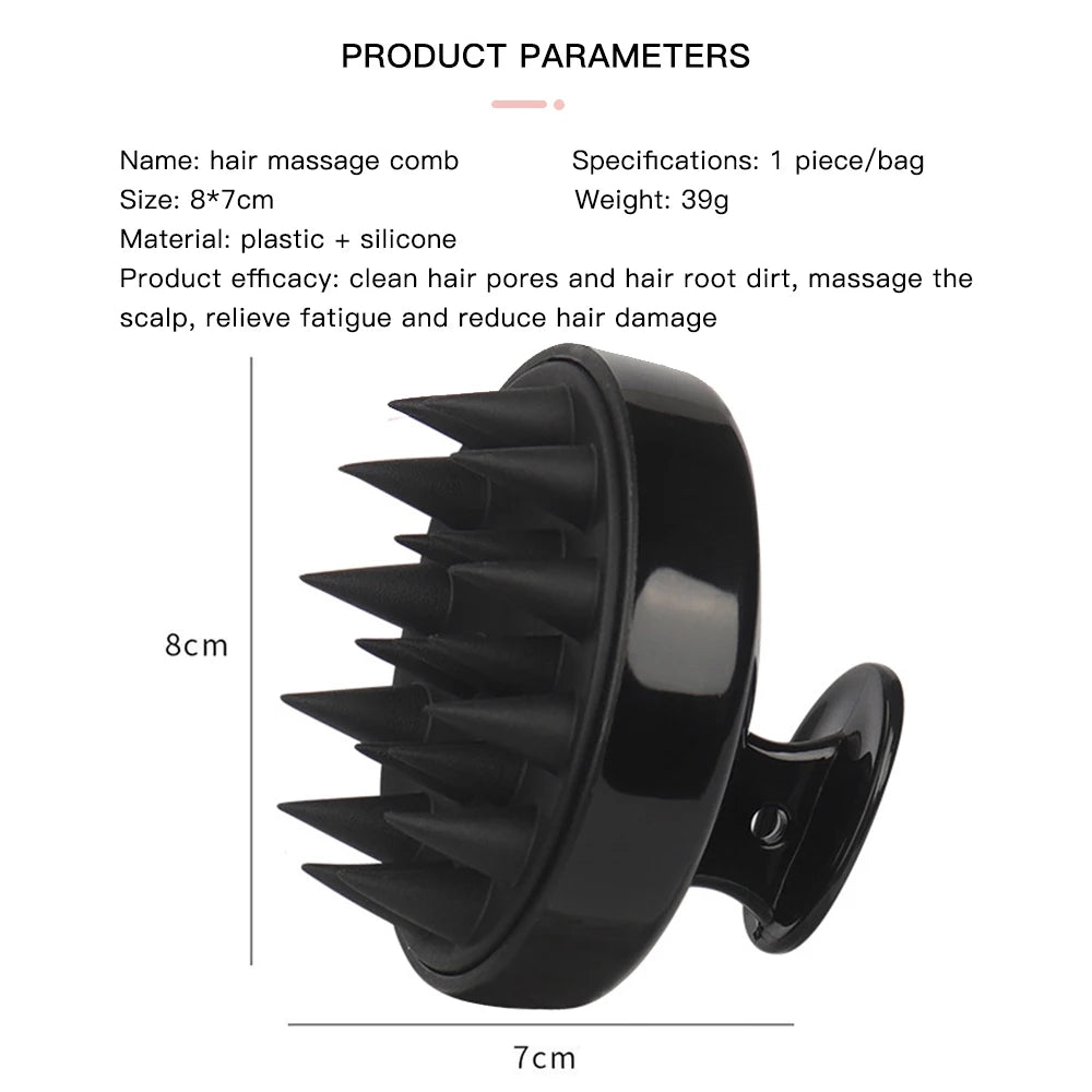 Silicone Scalp Massage Shampoo Brush