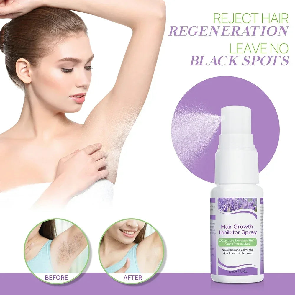 Hair Inhibitor Spray Slows Hair Regrowth Naturally