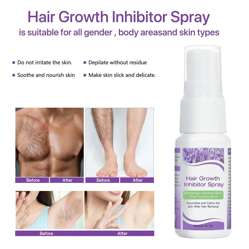 Hair Inhibitor Spray Slows Hair Regrowth Naturally