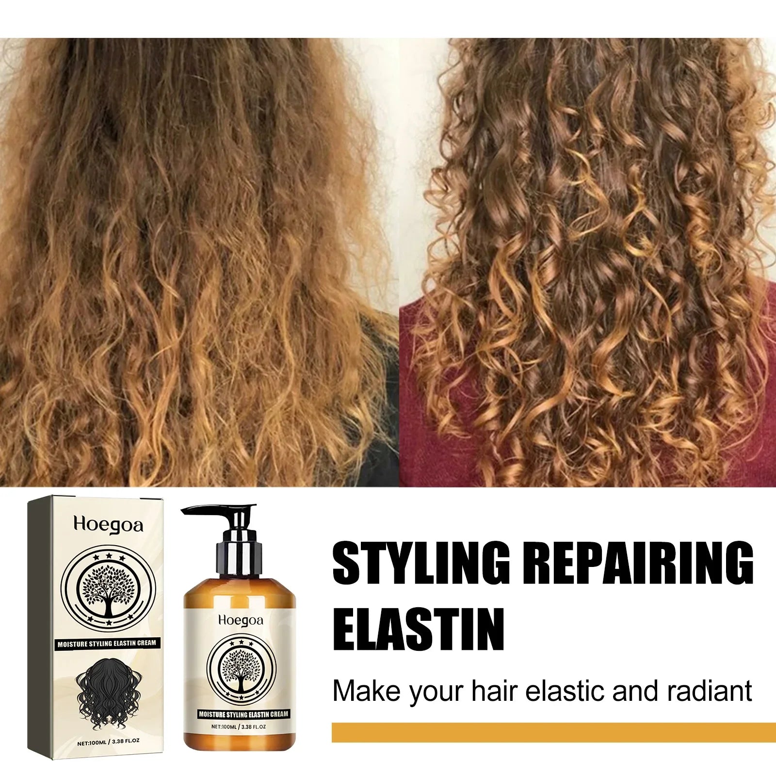 Moroccan Curly Hair Elastin Cream