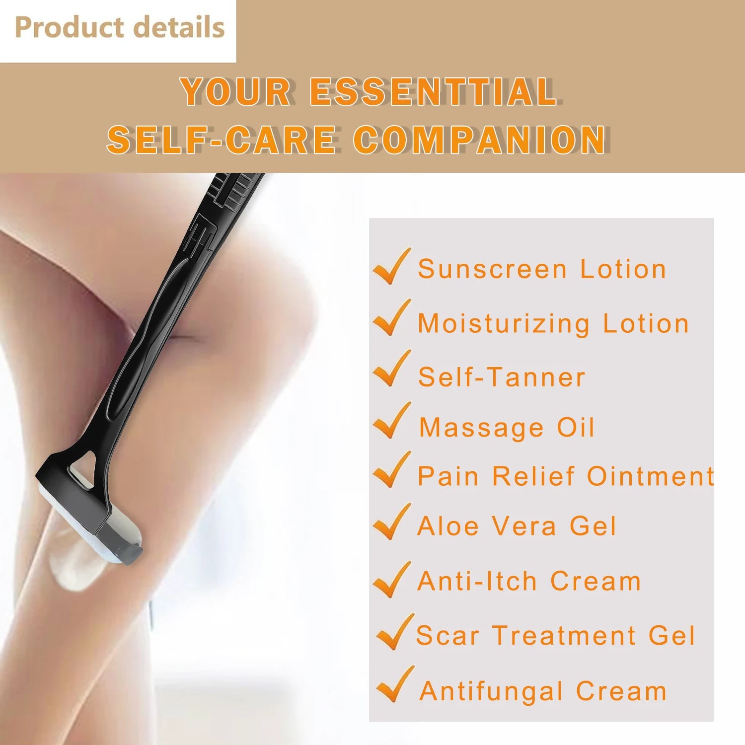 Lotion Applicator for Back & Body
