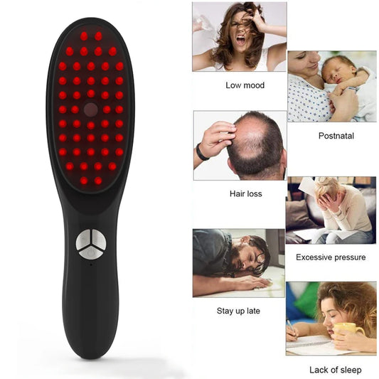 Electric Spray 3-level Vibration Massage Comb