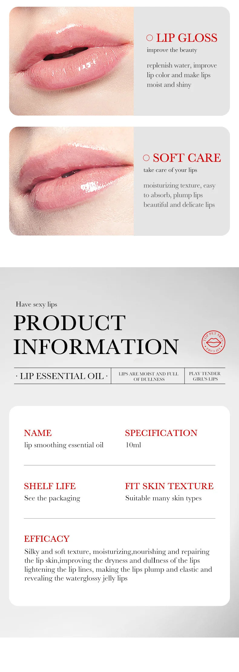 Lip Booster Plumping Serum Oil