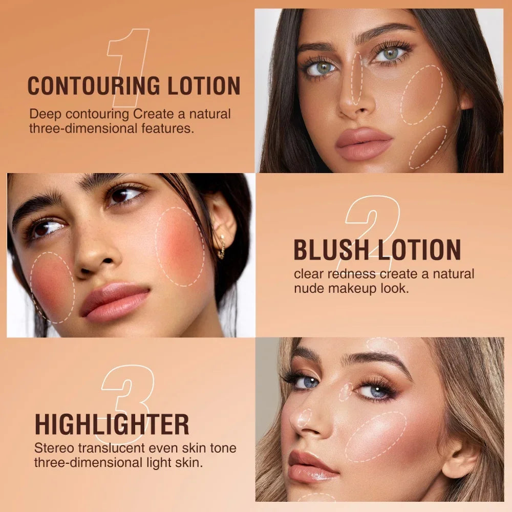 3-in-1 Beauty Wand Stick – Blush, Contour & Highlighter