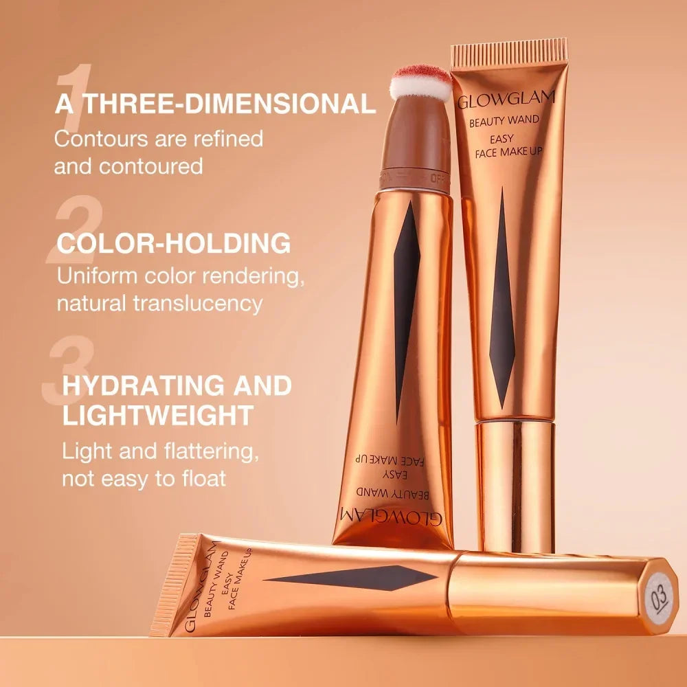 3-in-1 Beauty Wand Stick – Blush, Contour & Highlighter