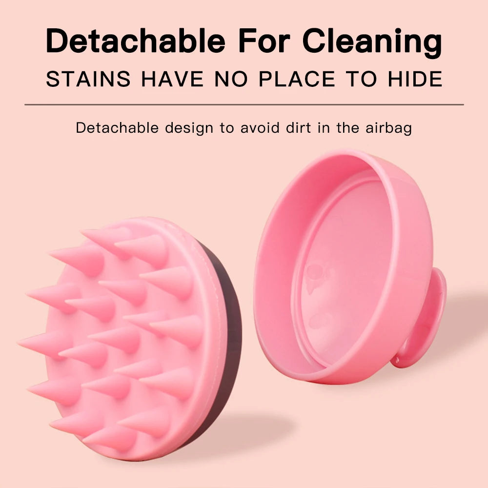 Silicone Scalp Massage Shampoo Brush