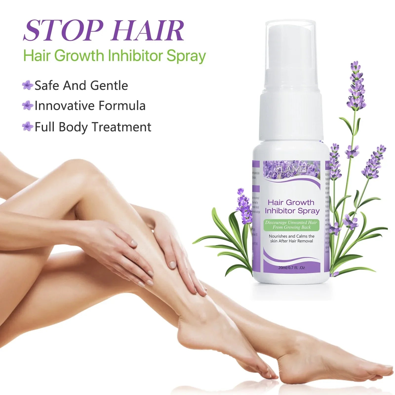 Hair Inhibitor Spray Slows Hair Regrowth Naturally