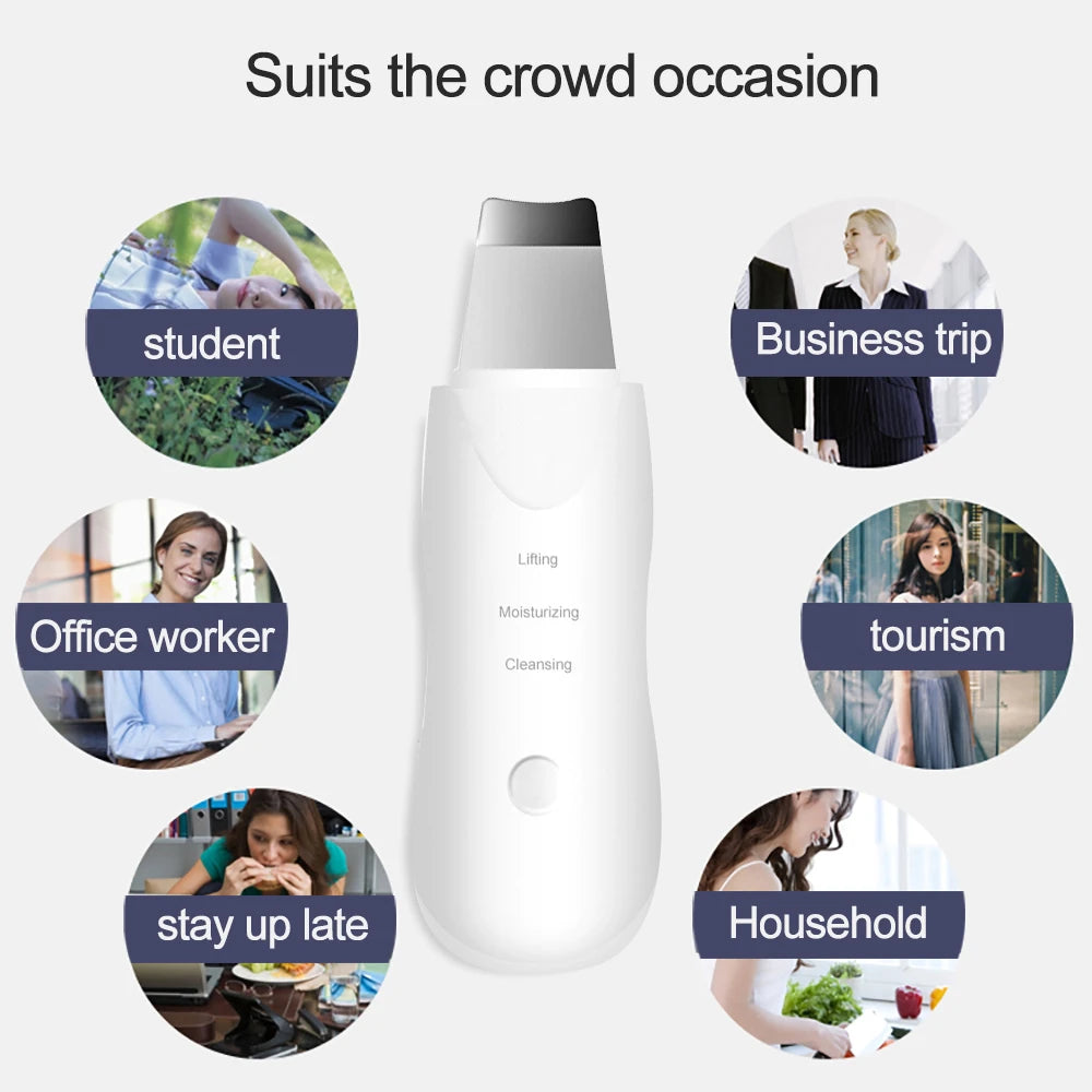 Ultrasonic Blackhead Remover & Skin Scrubber