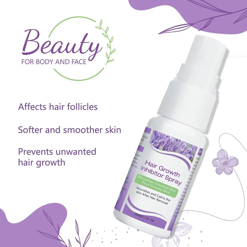Hair Inhibitor Spray Slows Hair Regrowth Naturally