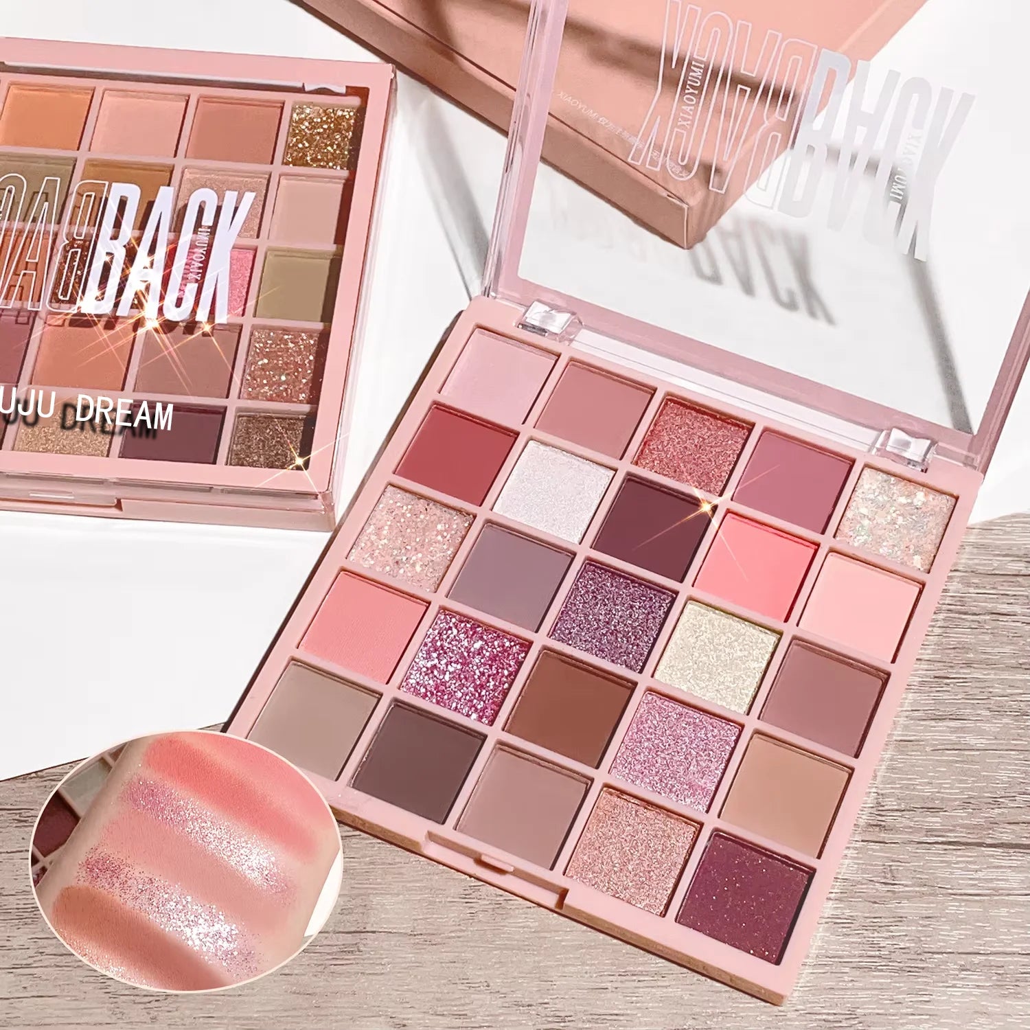 Color eye shadow tray