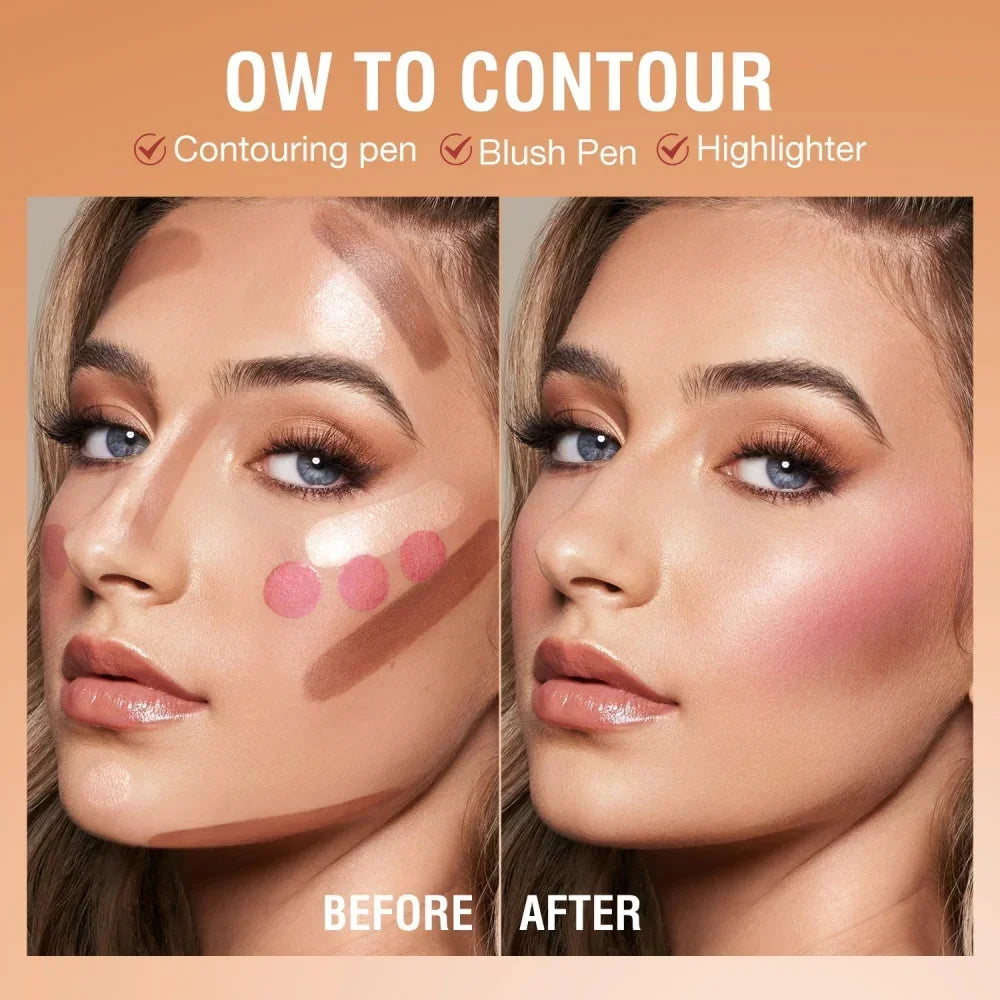 3-in-1 Beauty Wand Stick – Blush, Contour & Highlighter