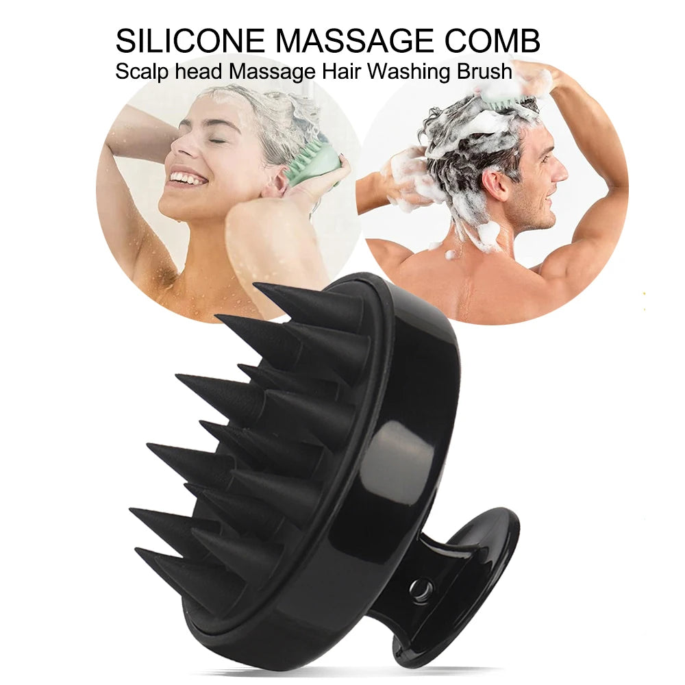 Silicone Scalp Massage Shampoo Brush