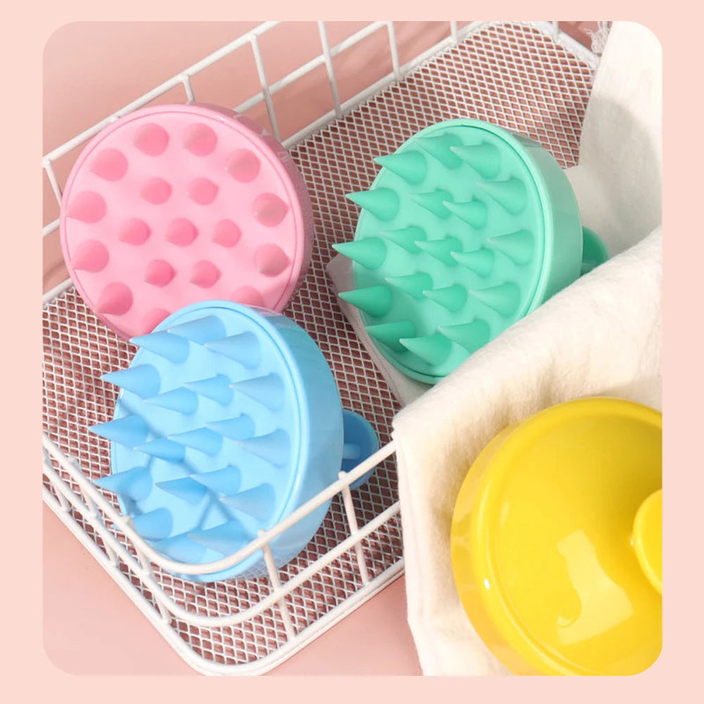 Silicone Scalp Massage Shampoo Brush