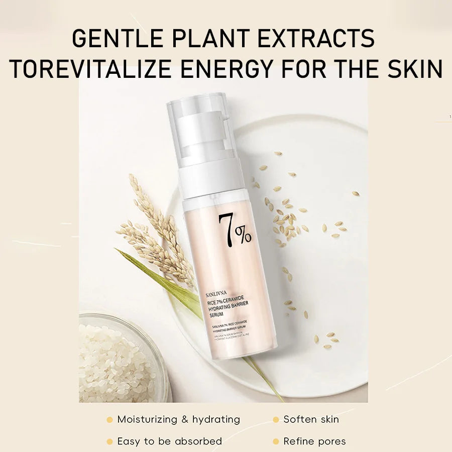 Rice Skincare Set – Toner, Serum &amp; Cleansing Foam
