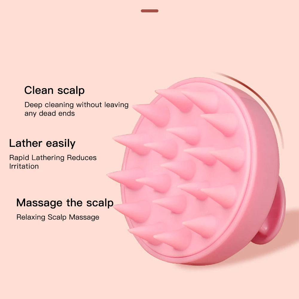 Silicone Scalp Massage Shampoo Brush