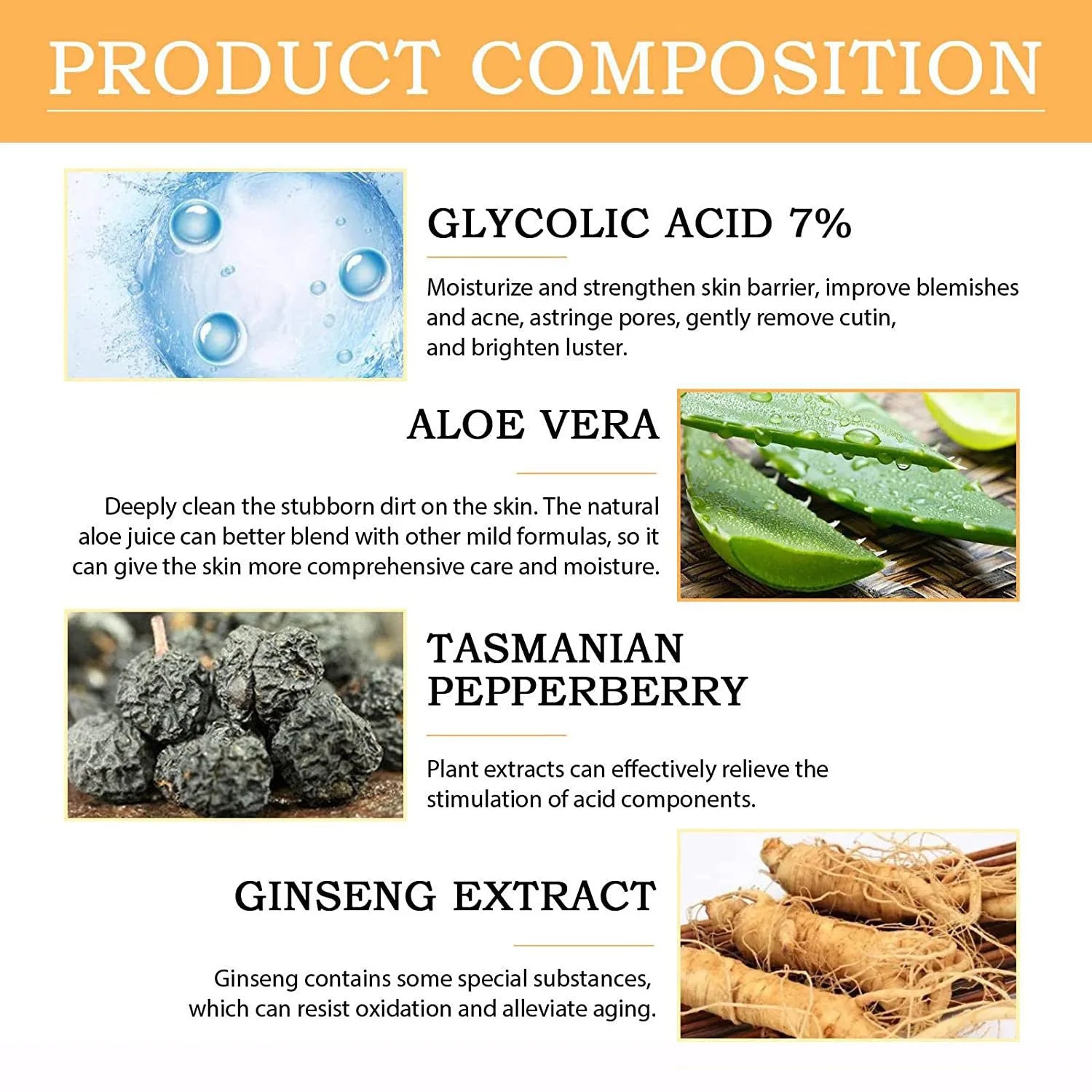 Glycolic Acid 7% Toning Solution To Remove Acne and Moisturize Skin