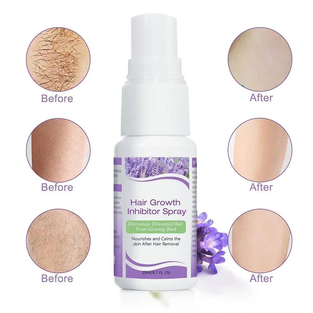 Hair Inhibitor Spray Slows Hair Regrowth Naturally