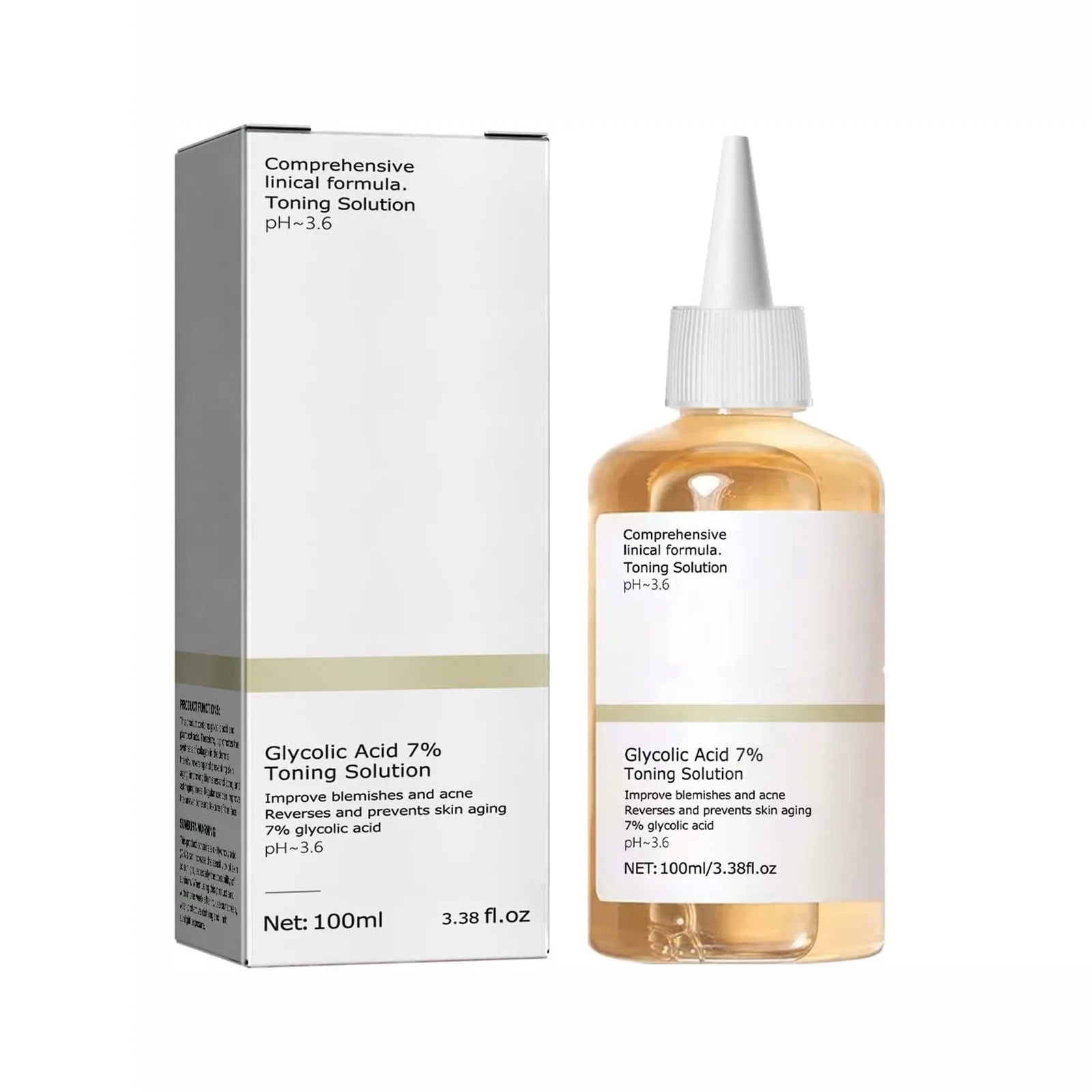 Glycolic Acid 7% Toning Solution To Remove Acne and Moisturize Skin