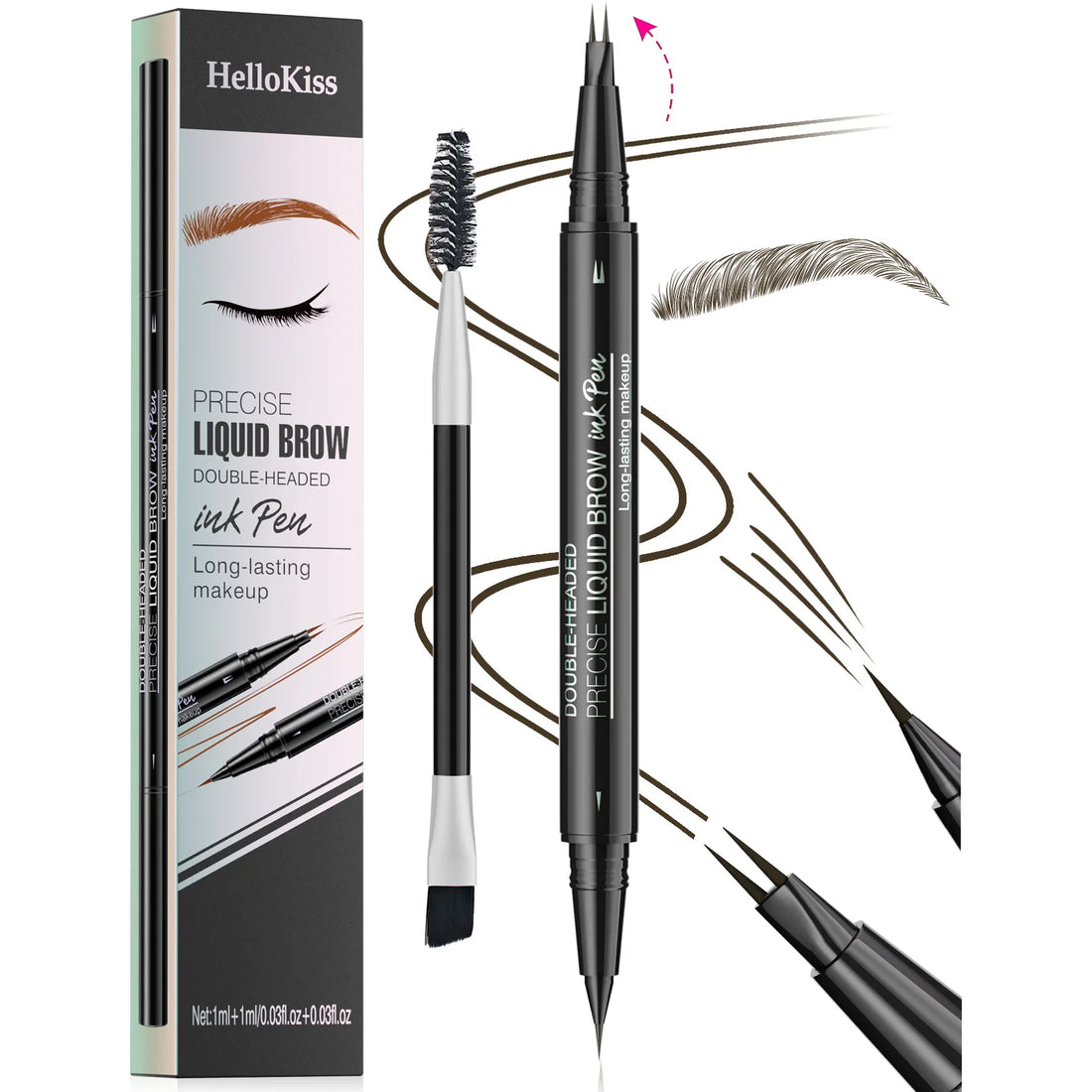 HelloKiss Dual Precision Waterproof Eyebrow Pencil