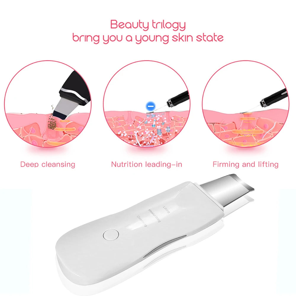 Ultrasonic Blackhead Remover & Skin Scrubber