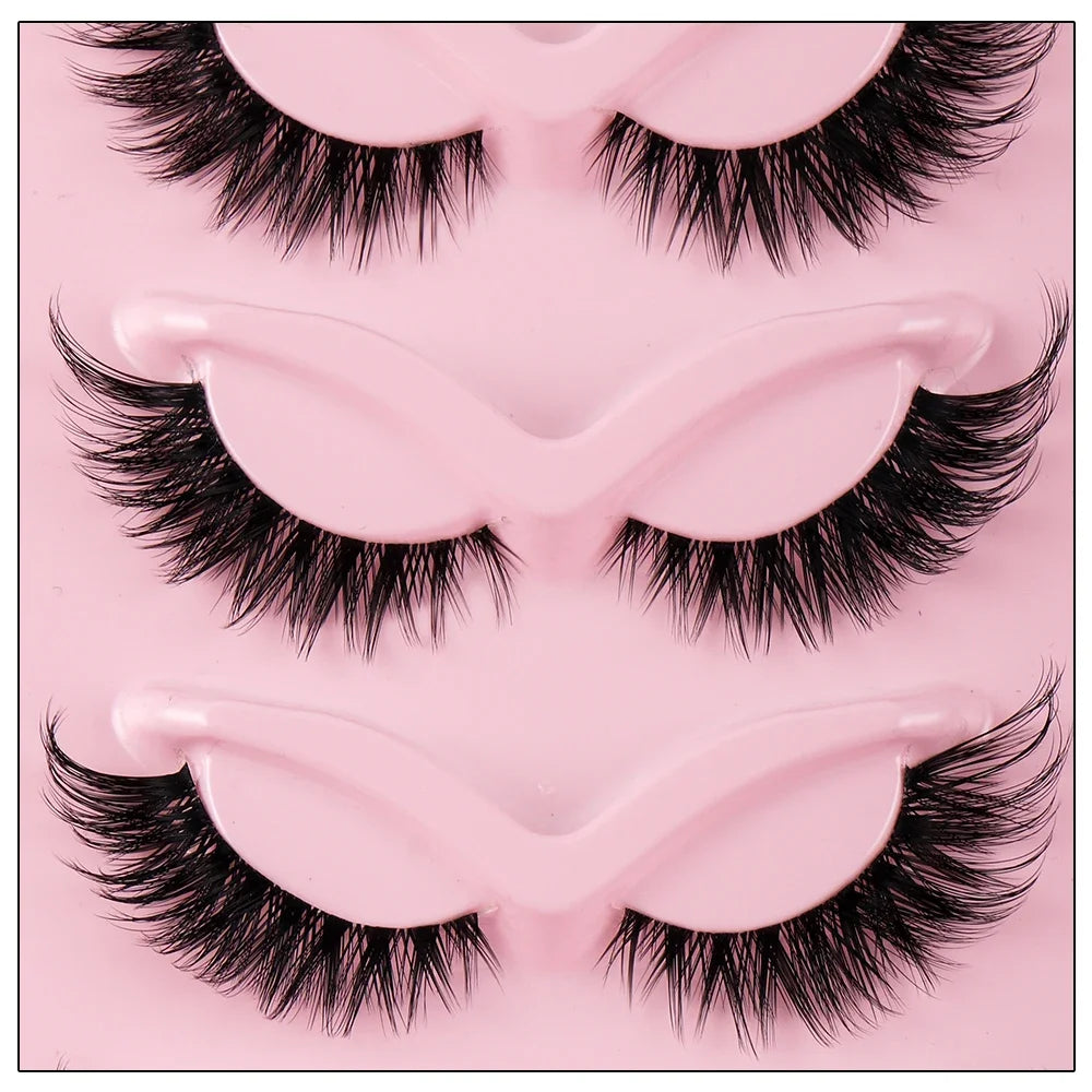 5 Pairs Cat Eye Faux Mink Eyelashes