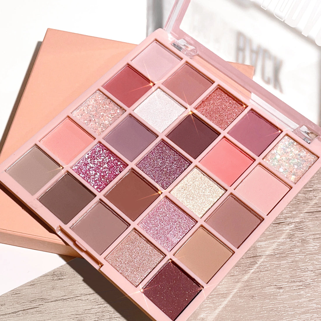 Color eye shadow tray