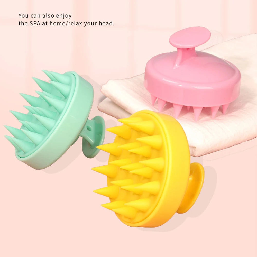 Silicone Scalp Massage Shampoo Brush