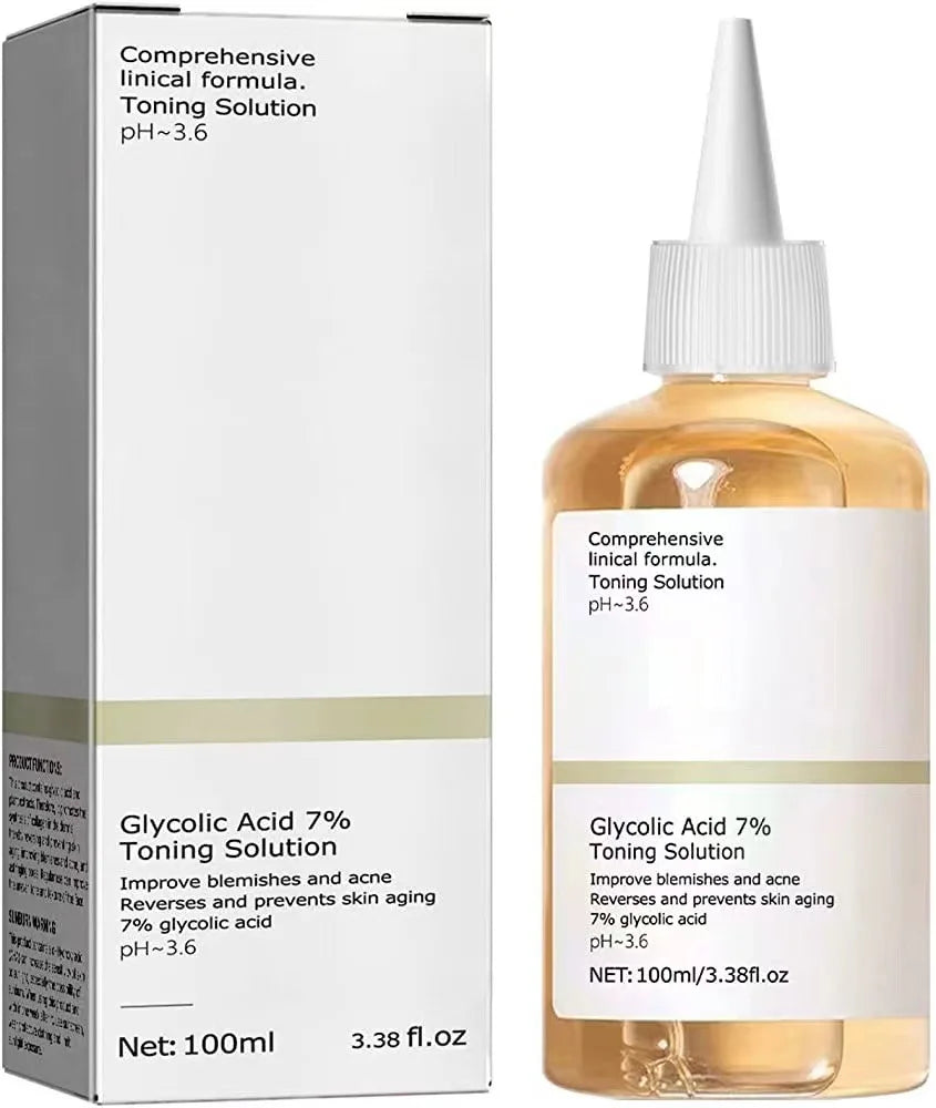 Glycolic Acid 7% Toning Solution To Remove Acne and Moisturize Skin