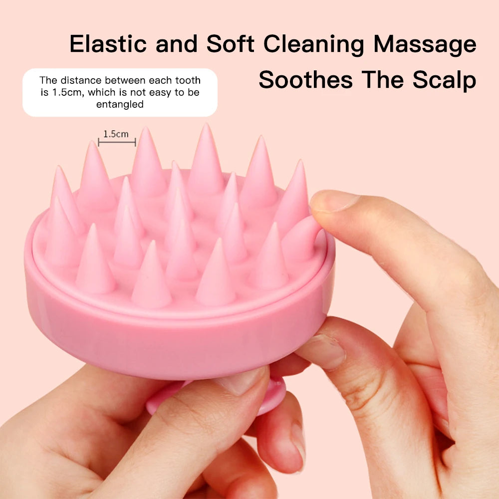 Silicone Scalp Massage Shampoo Brush